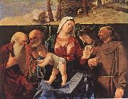LOTTO, Lorenzo Madonna and Child with Saints Spain oil painting reproduction